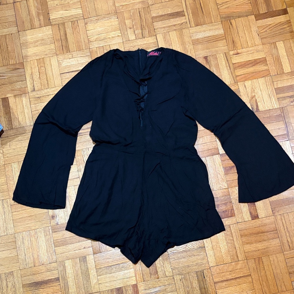 Motel Rocks Black Jumpsuit